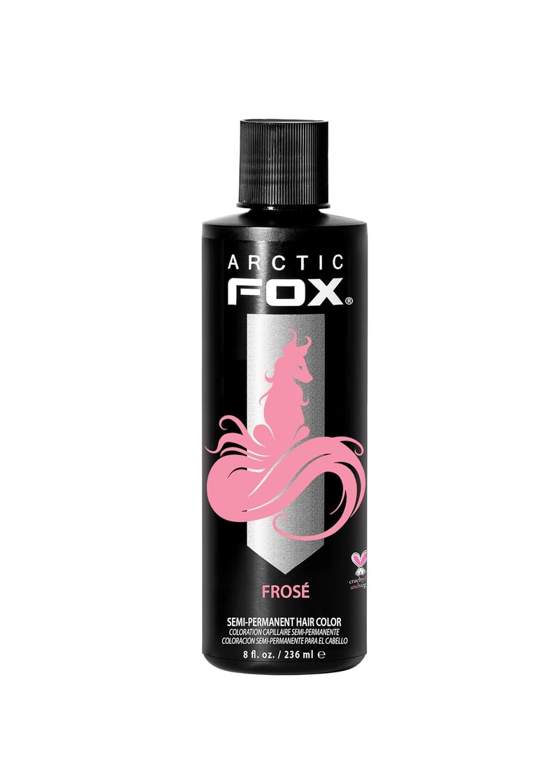 ARCTIC FOX Vegan and CrueltyFree SemiPermanent Hair Color Dye 8 Fl Oz FROSE