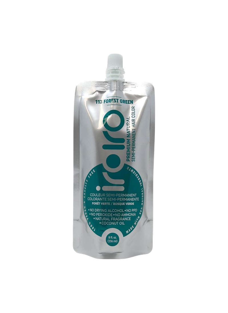 IROIRO Premium Natural SemiPermanent Hair Color113 Forest Green 8oz