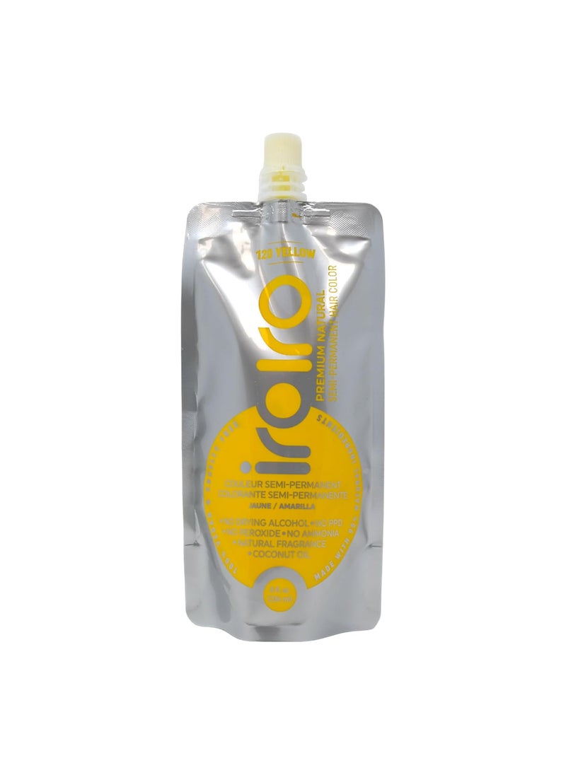 IROIRO Premium Natural SemiPermanent Hair Color 120 Yellow 8oz