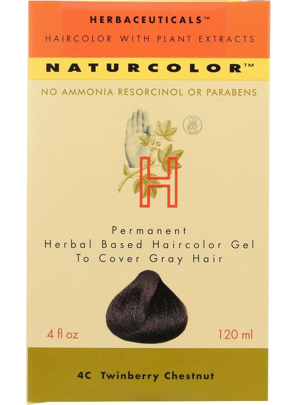 naturcolor Haircolor Hair Dye  Twinberry Chestnut 4 Ounce 4C