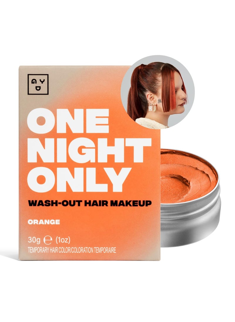 Good Dye Young  One Night Only Orange  Temporary Hair Color for Kids  Adults  Hair Chalk Alternative  EasytoUse  Wash Out Vegan Crueltyfree Color Hair Makeup for Rave Party  Festival