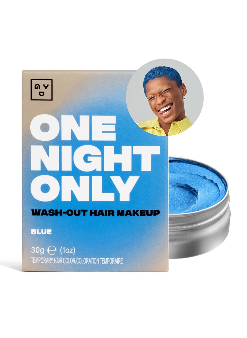 Good Dye Young  One Night Only Blue  Temporary Hair Color for Kids  Adults  Hair Chalk Alternative  EasytoUse  Wash Out Vegan Crueltyfree Color Hair Makeup for Rave Party  Festival