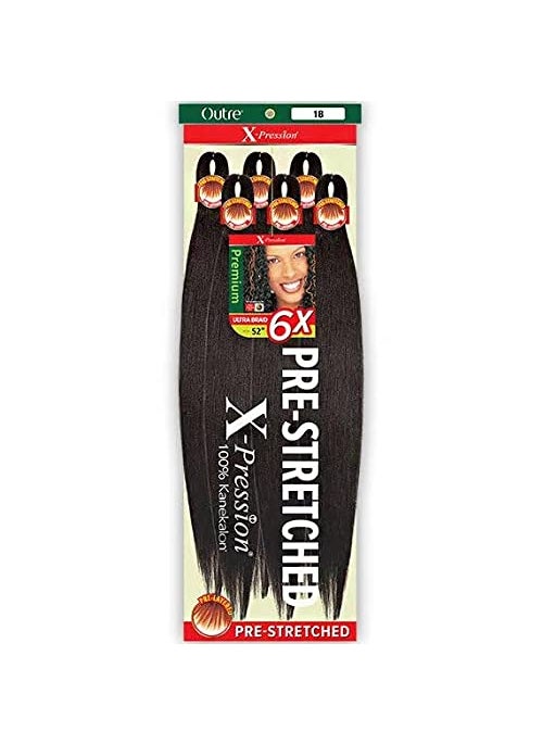 Outre XPression PreStretched 6X ULTRA BRAID 52 2 Dark Brown