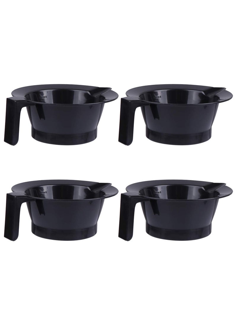 Lurrose 4pcs Hair Coloring Bowls Plastic Hair Mixing Bowls with Scale Color Mixing Tint Bowl Set for Hair Color Hair