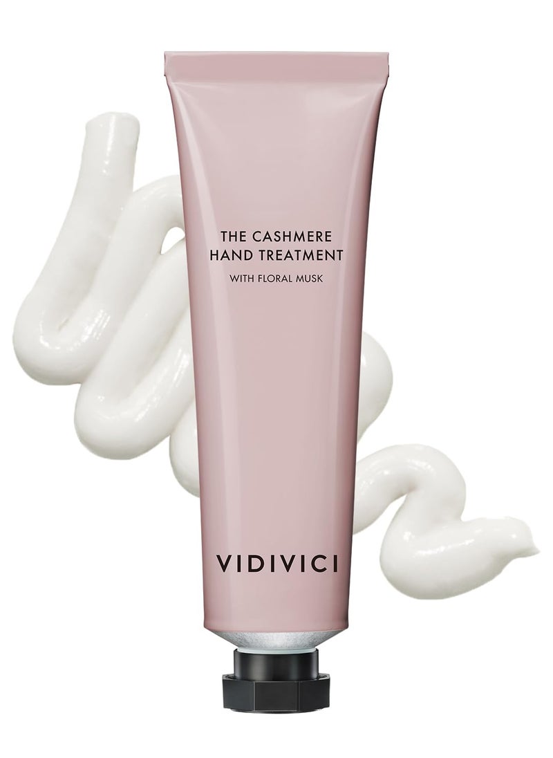 VIDIVICI The Cashmere Hand Treatment Floral Musk  Hand Cream Enriched with Shea Butter for Deep Hydration  Citrus Bergamot and Woody Scent  Scented Hand Butter for Dry  Cracked Hands 169oz