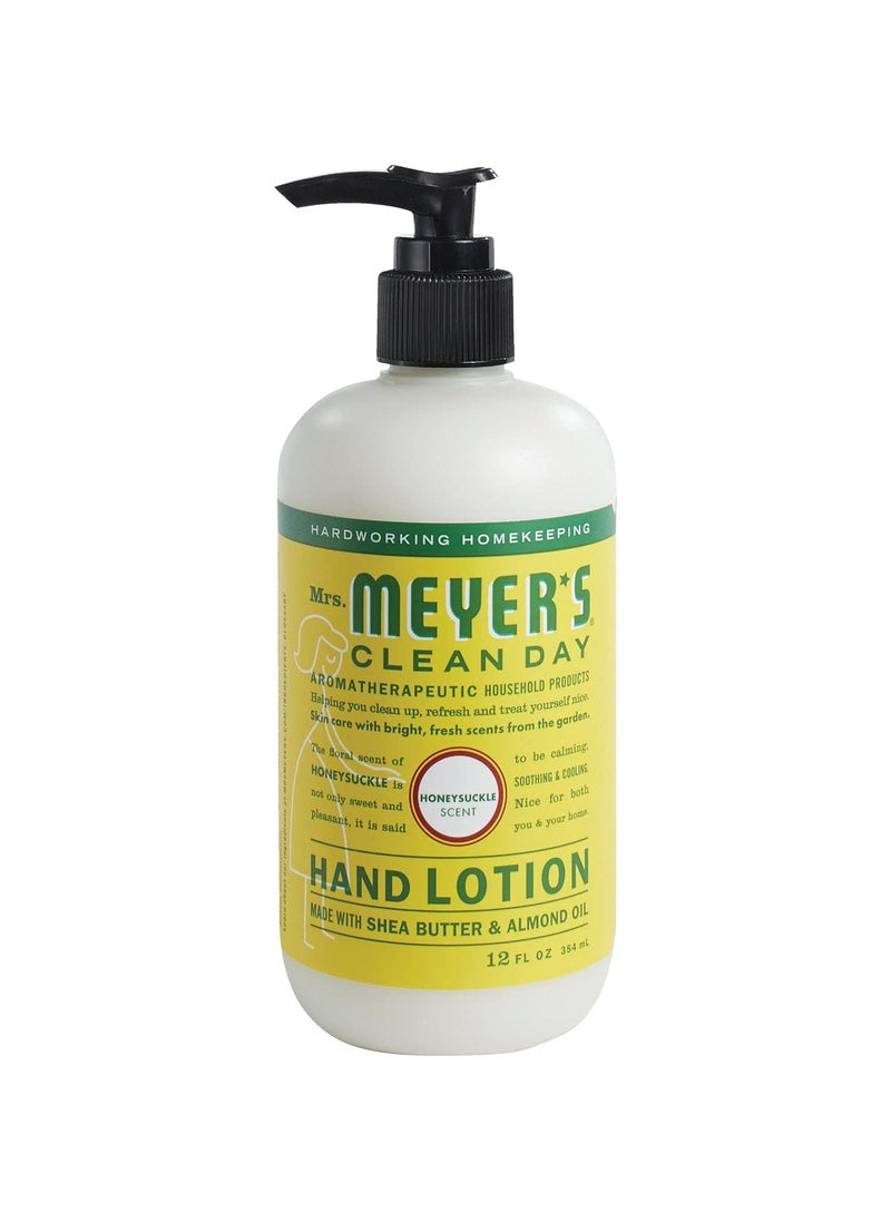 Mrs Meyers Clean Day  Hand Lotion  Honeysuckle  Case of 6  12 fl oz