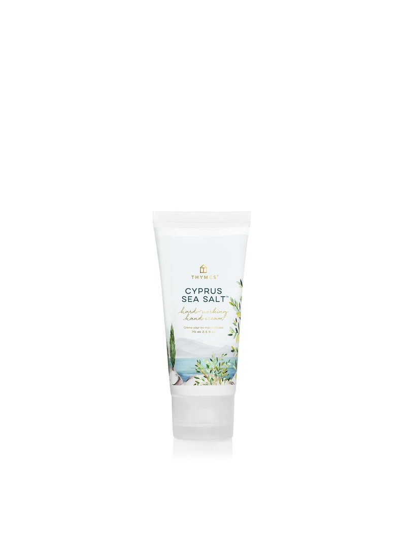 Thymes HardWorking Hand Cream  Hand Moisturizer with Shea Butter Sunflower Seed Oil  Provitamin B5  Hand Cream for Women  Men  Hand Cream Travel Size  Skin Care Cyprus Sea Salt 25 fl oz