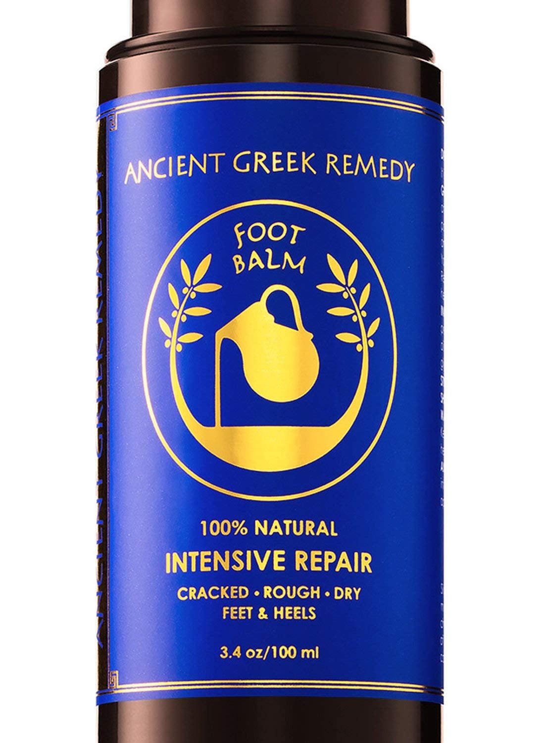 Ancient Greek Remedy Organic Foot Balm for Dry Cracked Feet and Heels Made of Olive Almond Jojoba Lavender and Vitamin E Oil Natural Cream Moisturizer for Dry Skin Care for Women Men
