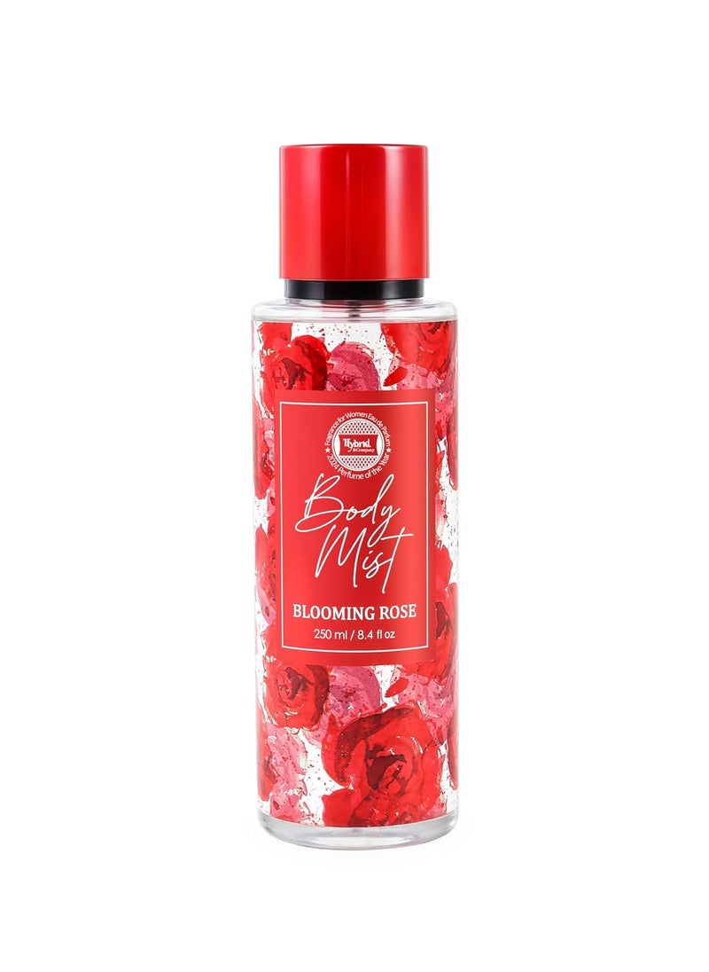 Hybrid  Company Women Blooming Rose Body Fragrance Mist Brume Parfumee 250Ml