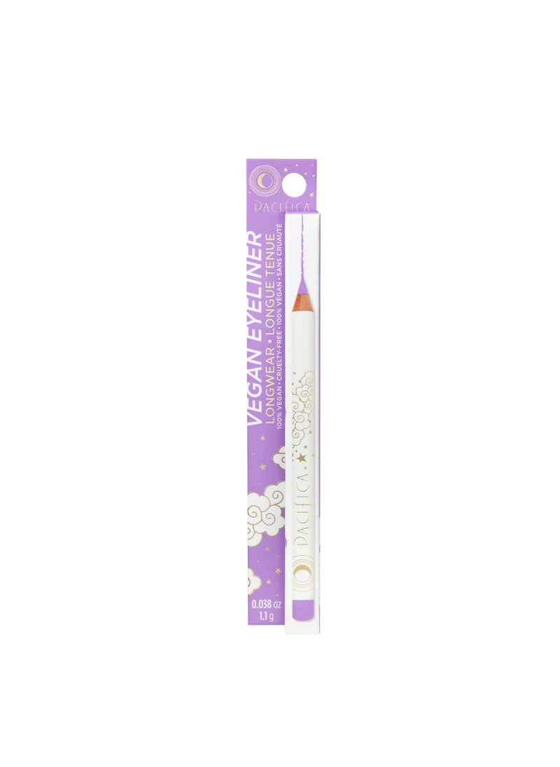 Pacifica Eyeliner Pencil - Vegan Longwear Eyeliner Water Resistant Eyeliner Pencil - Purple Lilac Eye Liner Makeup for Women