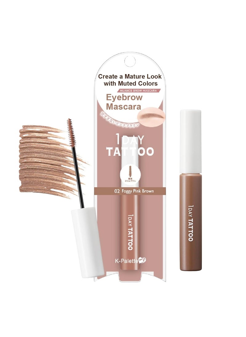 Eyebrow Gel Longwear Brow Color Mascara with Natural Effects EasytoUse Brow Makeup Brush for Defined Eyebrows Foggy Pink Brown