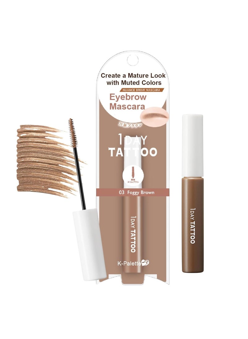 Eyebrow Gel Longwear Brow Color Mascara with Natural Effects EasytoUse Brow Makeup Brush for Defined Eyebrows Foggy Brown