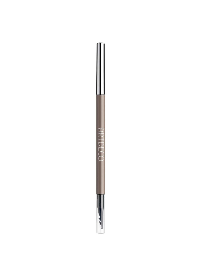 ARTDECO Ultra Fine Brow Liner  Soft Driftwood  Thin TwistOut Tip Creates UltraFine Lines  Integrated Grooming Brush  SmudgeProof  Waterproof  Eyebrow Pencil  Eye Makeup  Vegan  003 Oz