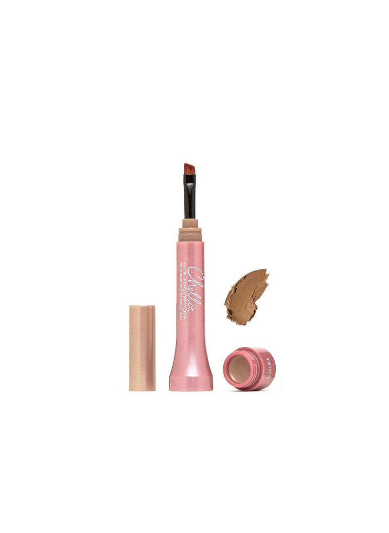 Chella Eyebrow Cream Beautiful Blonde  Vegan Cruelty Free Paraben Free Gluten Free Eyebrow Pomade Makeup  Long Wearing Velvet Consistency Water Resistant