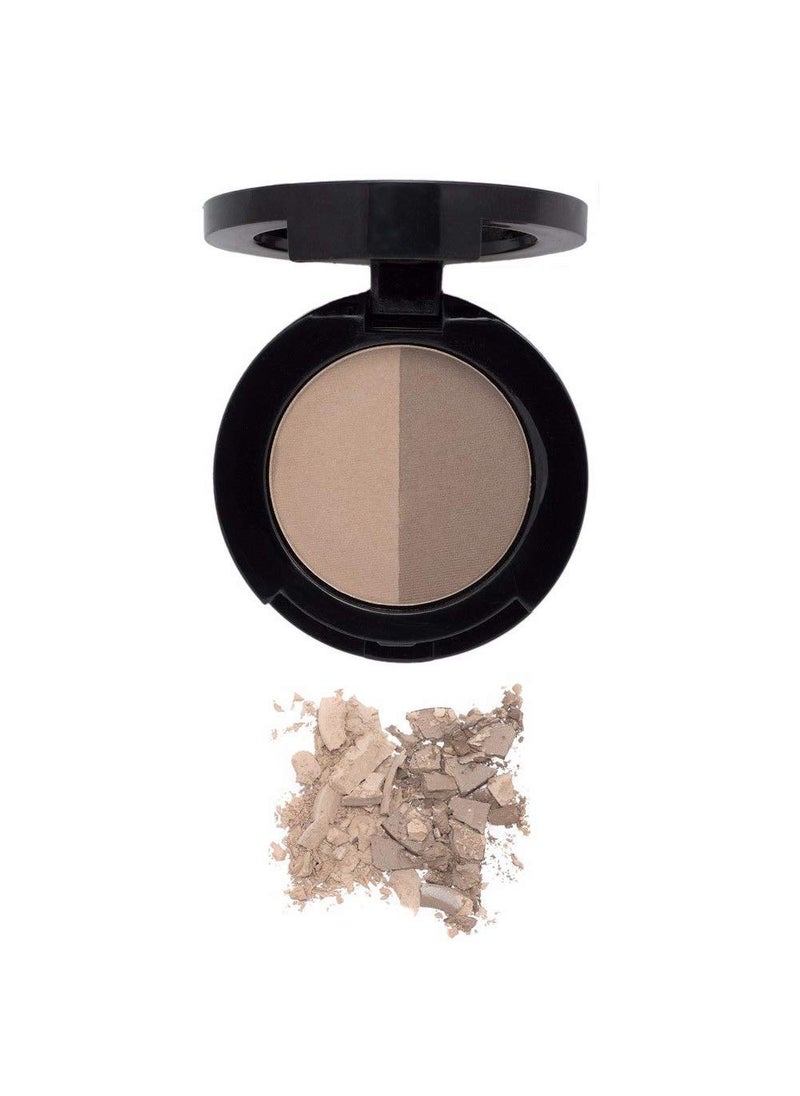 Mellow Cosmetics Brow Duo  Luminous Eyebrow Powder for Natural Looking Voluminous Brows  Eyebrow Filler for Brows  Vegan Brow Definer  Taupe