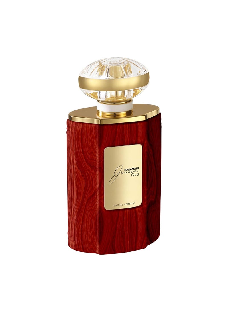 Al Haramain Junoon Oud  Perfume for Women and Men  Captivating Luxury Scent with Woody Amber Musk and Sensual Rosewood  25 oz EDP Spray