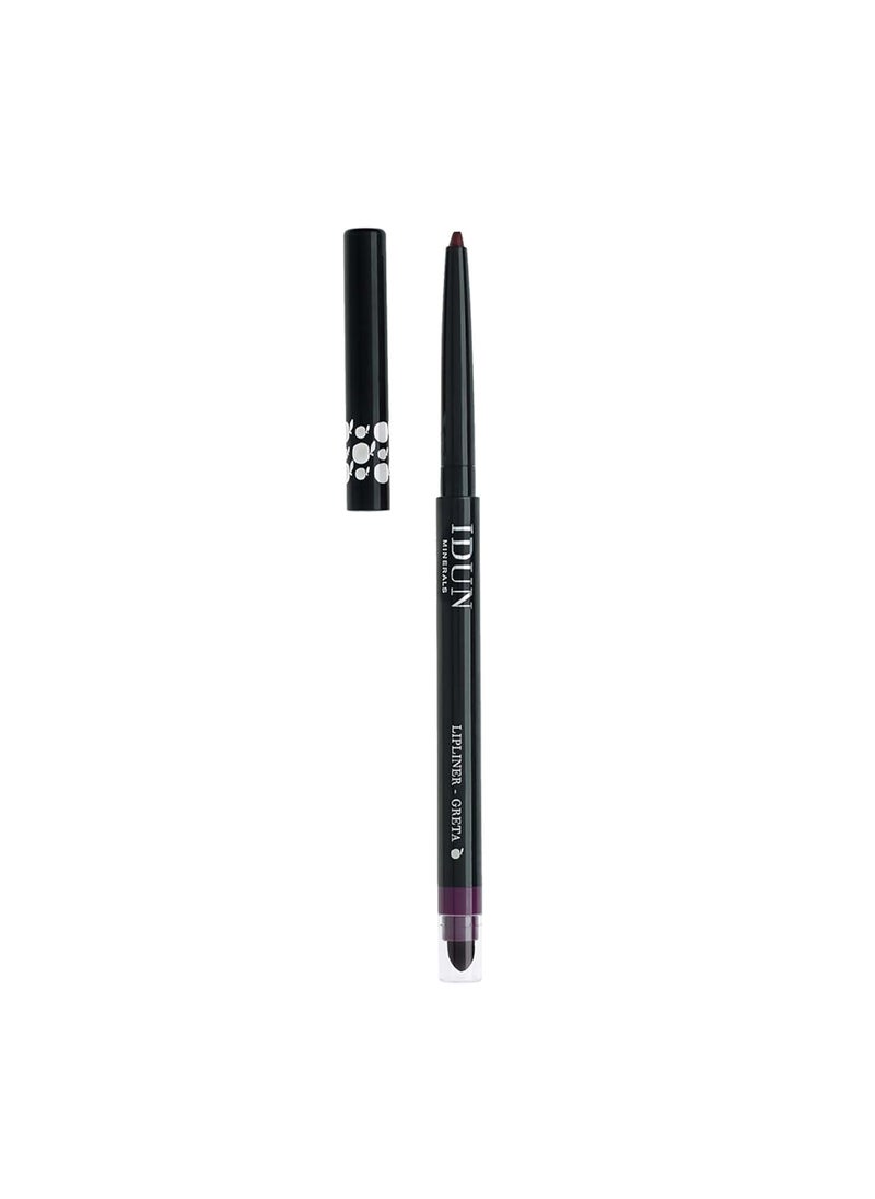 Lip Liner  Define Your Lips For A Perfectly Contoured Pout  Balanced Blend Of Emollients And Waxes  Creamy Texture And Smooth Silky Finish  Soft  Greta Bordeaux  001 Oz