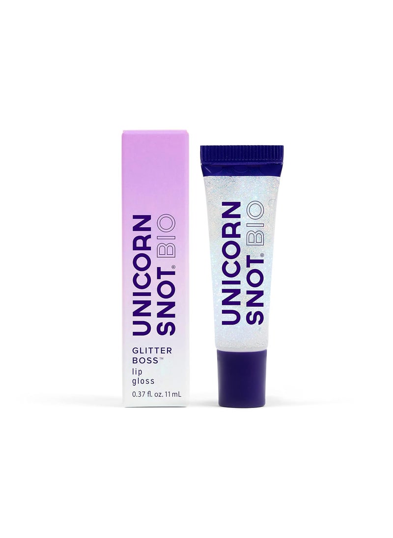 UNICORN SNOT Lip Gloss LongLasting Sparkly Lip Shine Vegan  Cruelty Free NonSticky Formula Lip Gloss for Festivals and Rave Makeup Clear Cosmos