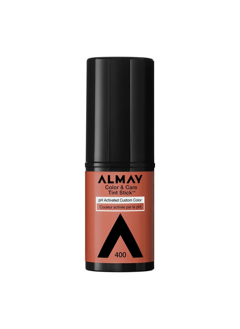 Almay Lip and Cheek Tint Color  Care Tint Stick MultiUse Moisturizing Blush and Lip Color Dewy Finish 400 Nude Flush 025 oz
