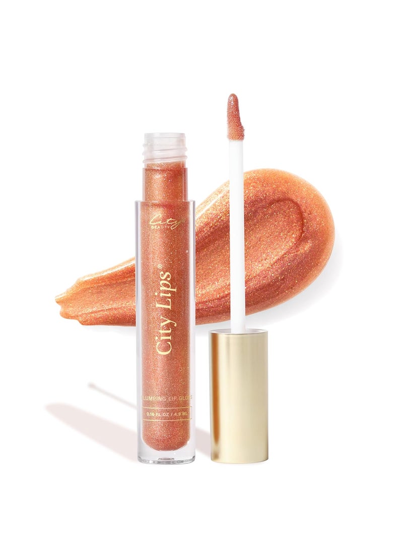 City Beauty City Lips Plumping Lip Gloss  HighShine Gloss for Fuller YoungerLooking Lips  Hydrating  Smoothing Lip Treatment Hyaluronic Acid