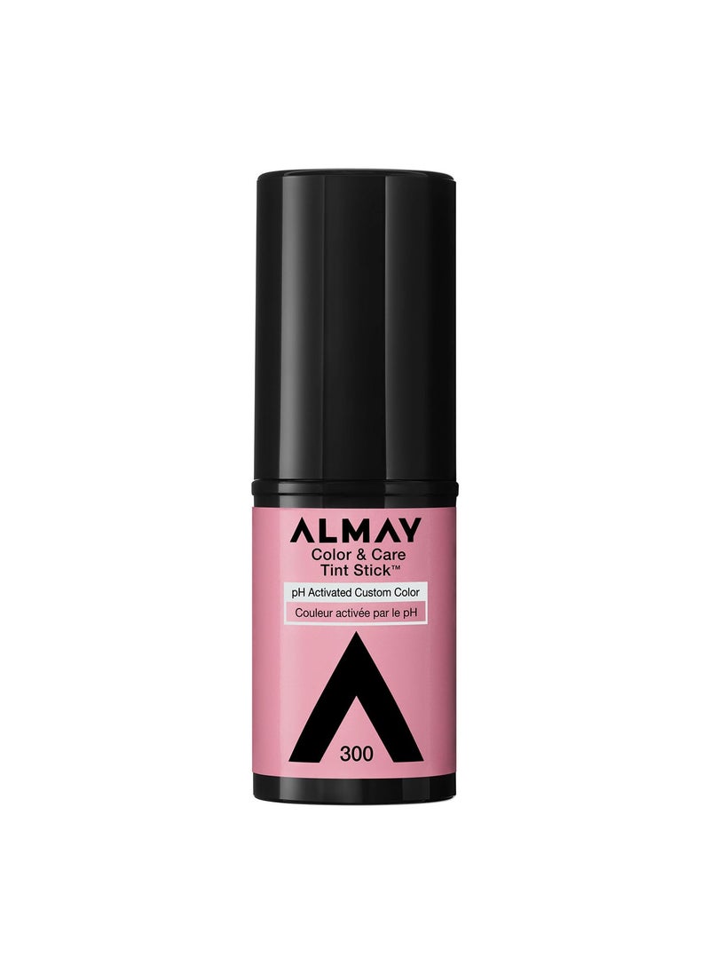 Almay Lip and Cheek Tint Color  Care Tint Stick MultiUse Moisturizing Blush and Lip Color Dewy Finish 300 Rose Flush 025 oz