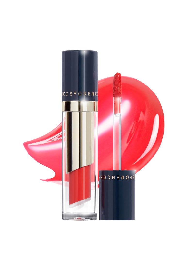 FORENCOS Tattoo Glass Lip Gloss Tint Korean Glossy TintStain High Pigmentation Glasting Shine Long Lasting Moisturizing Lightweight NonSticky Formula 05 ROMAN