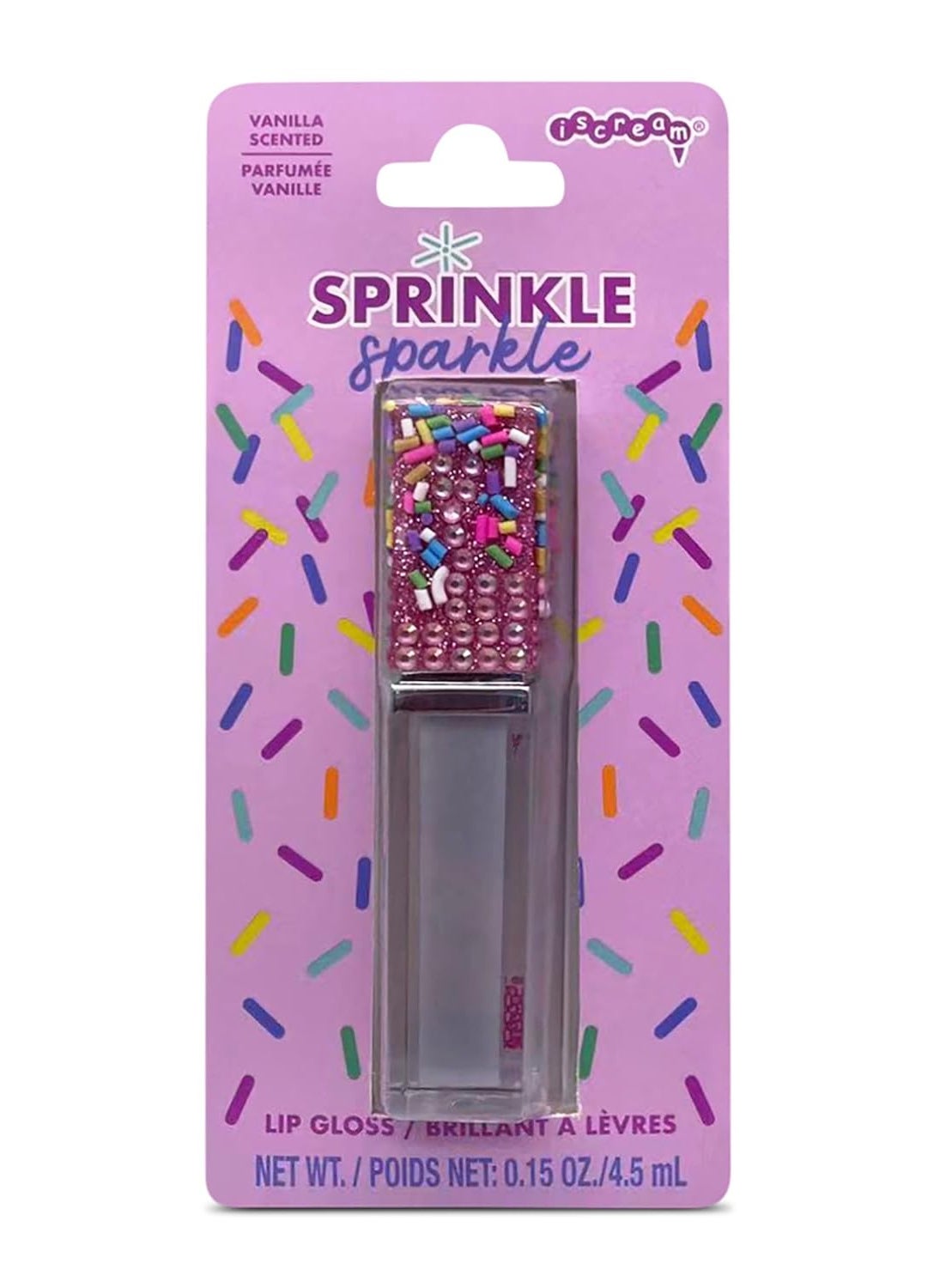iscream Sprinkle Sparkle Vanilla Scented Wand Applicator Lip Gloss