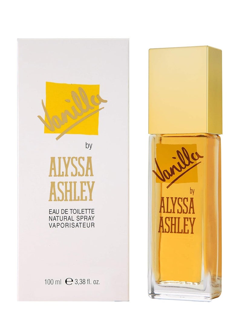 ALYSSA ASHLEY Vanilla  Perfumes for Women and Cologne for Men  Vanilla Fragrance with White Flowers and White Rose Petals  34 oz EDT Spray