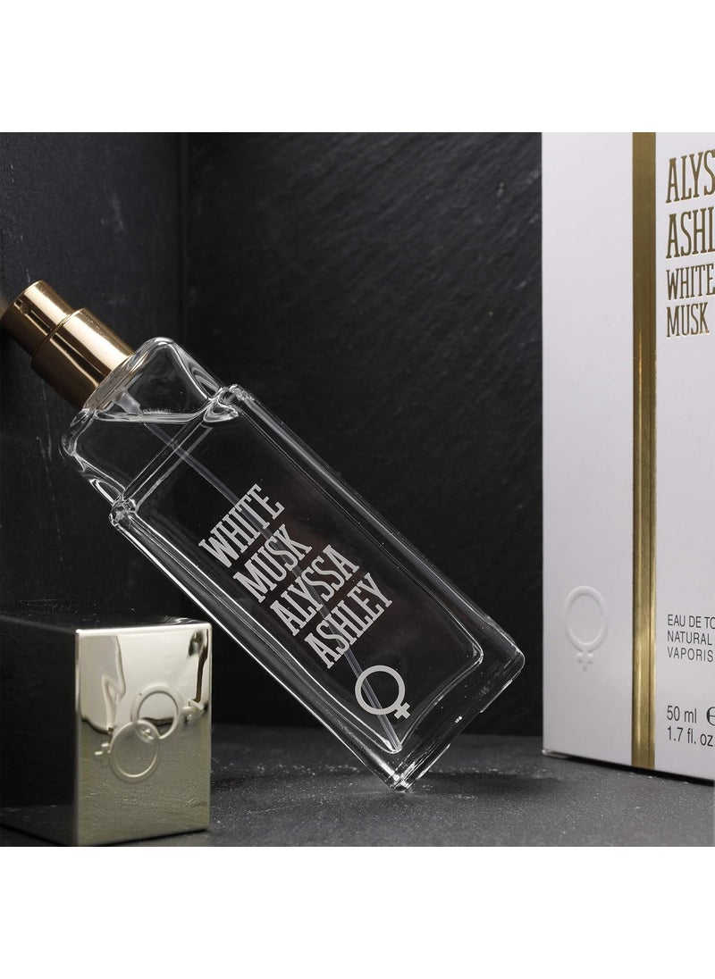 Alyssa Ashley White Musk  Luxurious Perfumes for Women with Sicilian Bergamot and Ylang Ylang  Long Lasting Women Perfume  17 oz EDT Spray