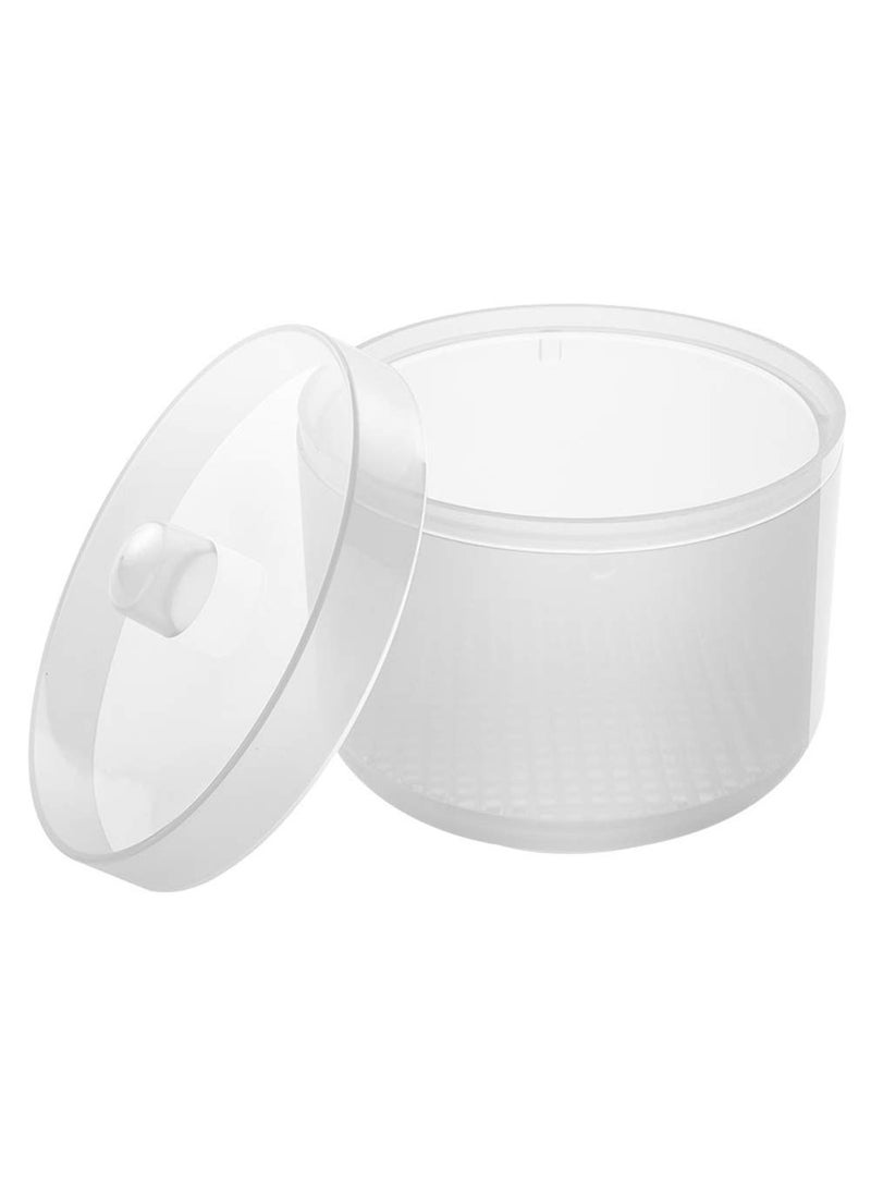 1 Piece Nail Art Tool Cleaning Cup Nail Art Tool Sterilizer Cup Nail Tools Cleaning Tray Box Container Net Basket Case Manicure Tools Jar Soak Box for Nail Art Accessories Transparent