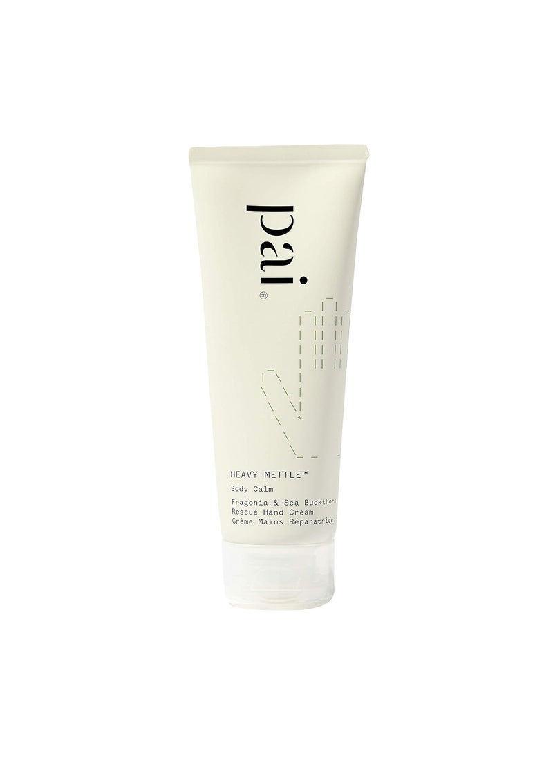 PAI SKINCARE  Heavy Mettle Organic Fragonia  Sea Buckthorn Rescue Hand Cream  Natural Vegan Sensitive Skincare 25 fl oz  75 mL