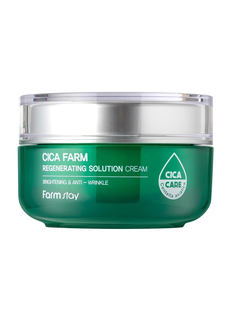 FARMSTAY Cica Farm Regenerating Solution Cream  Face Moisturizer  Moisturizer Face Cream Reduces Wrinkles  169 oz