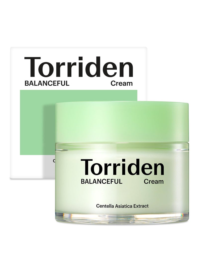 Torriden BALANCEFUL Cream 80ml 270 floz  Soothing and Nourishing Moisturizer for Oily and Sensitive SKin  5D CICA Hydrolyzed Hyaluronic Acid Panthenol
