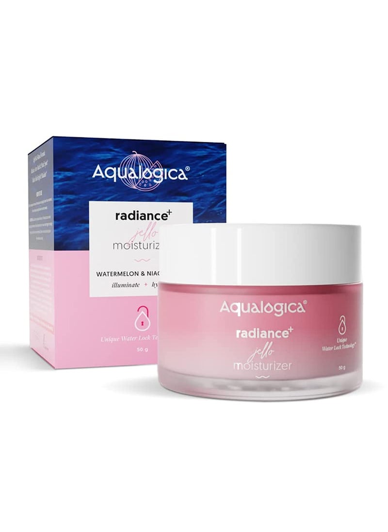 Radiance Jello Hydrating Face Moisturizer  Helps Reduce Acne Marks  Spots  Watermelon  Niacinamide Infused Gel Based Formula for All Skin Types  176 Oz50g