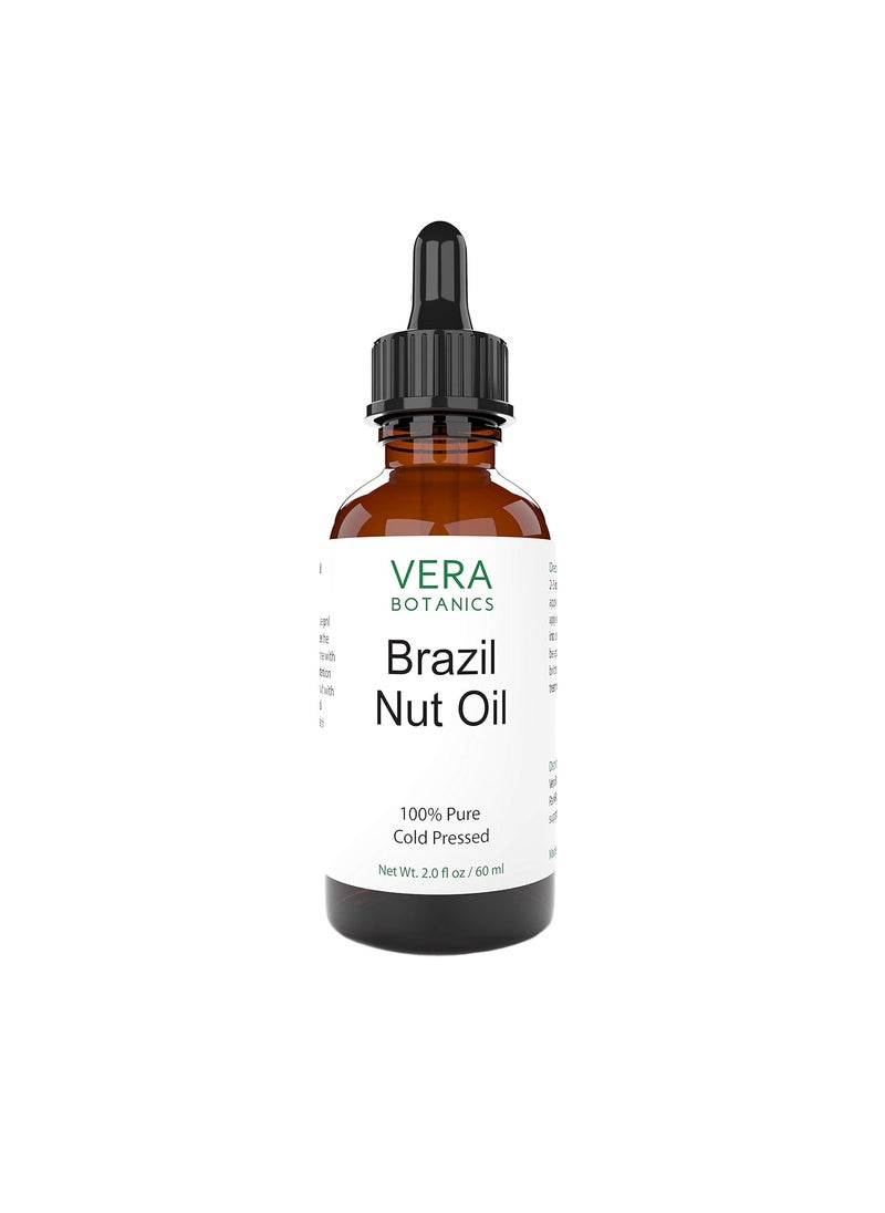 BRAZIL NUT OIL 100 Pure  Natural Unrefined ColdPressed For Face Dry Skin Nails Lips Body  Hair  Reduce Hair Breakage Even Out Skin Tone Therapeutic Massage