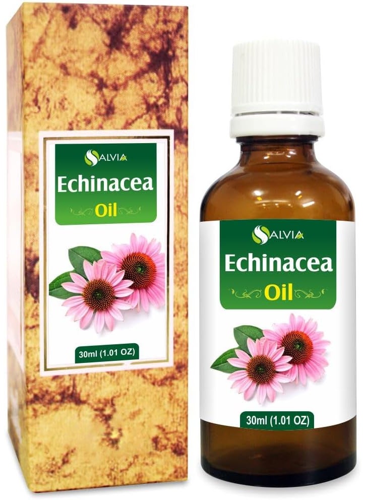 Salvia Echinacea Oil Pure and Natural Echinacea Oil Extract  Hair Care Clean Smooth and Silky Hair  Skin Care Hydrate Nourish Protect Skin  30 ML echinacea_30ml