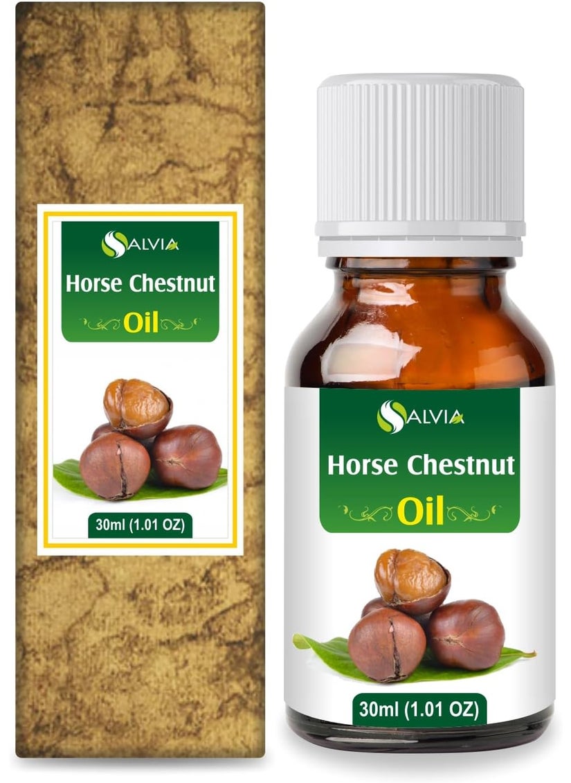 Salvia Horse Chestnut Oil Pure and Natural Horse Chestnut Oil Firm Skin Skin Hydration Skin Toning Cosmetic Grade Skincare Hair Care and DIY Purpose 30 ML