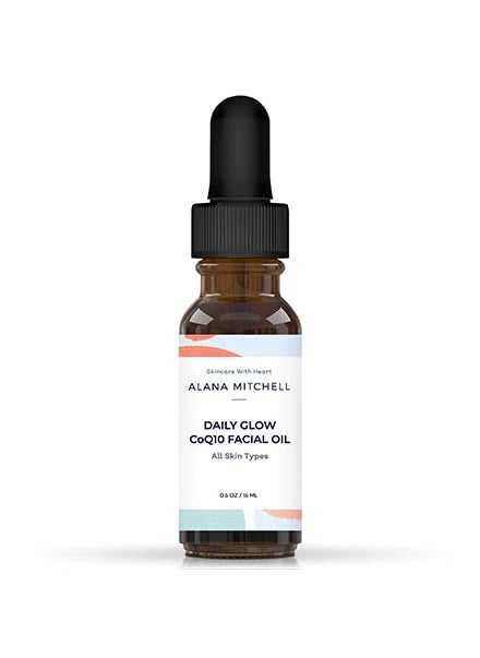 Alana Mitchell Daily Glow CoQ10 Facial Oil Radiant AntiAging Moisturizing Nourishing