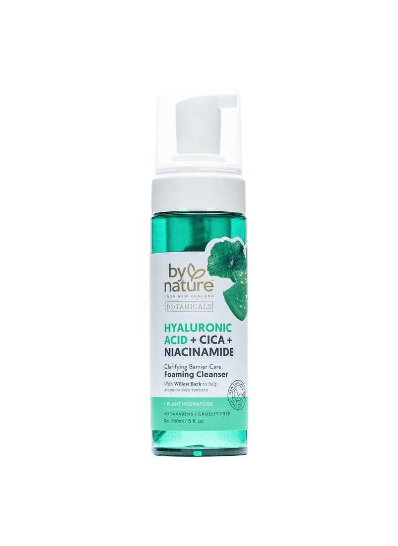 By Nature Foaming Cleanser with Hyaluronic Acid  Cica  Hydrating Face Cleanser For Bright and Fresh Skin  Skincare from New Zealand  5 floz