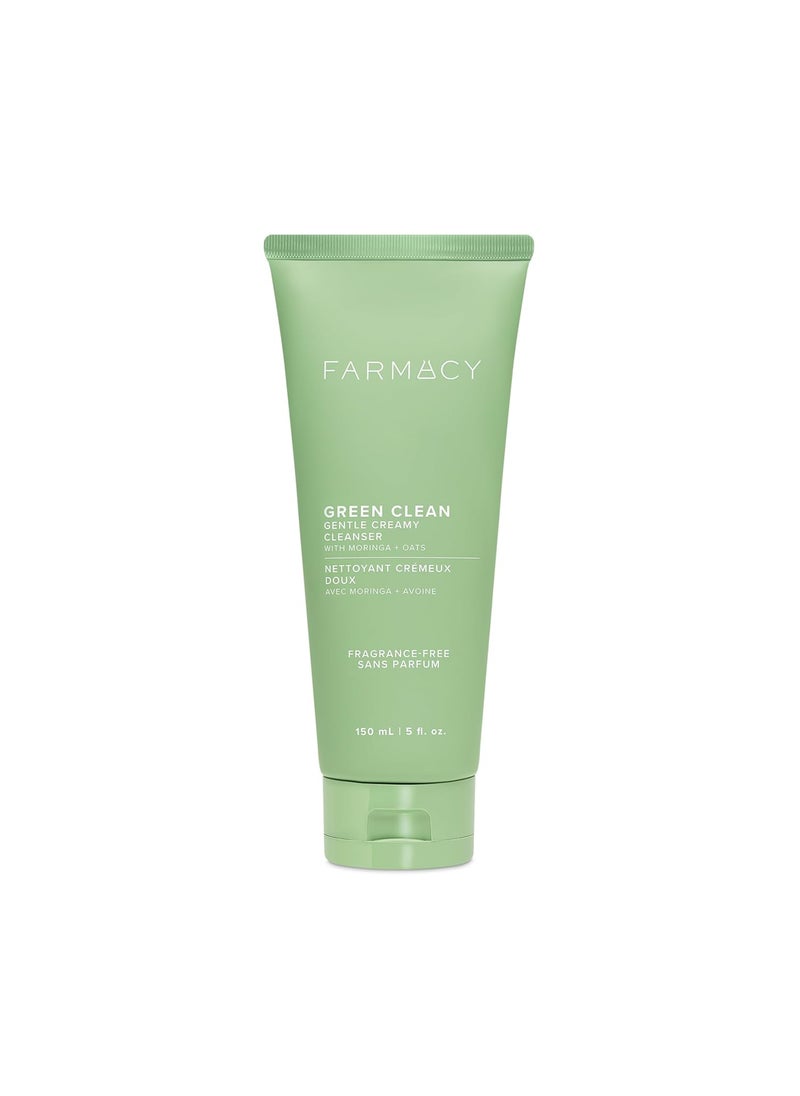Farmacy Gentle Creamy Face Cleanser  Hydrating Facial Cleanser to Nourish  Help Remove Makeup  Impurities  Enriched with Aloe  Moringa Oil to Soothe Purify  Refresh Skin 5 fl oz