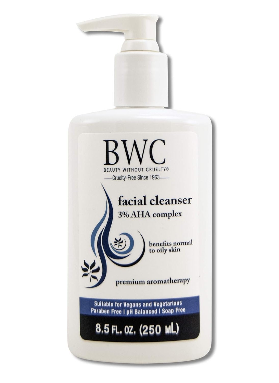 Beauty Without Cruelty AHA Facial Cleanser  Exfoliating Face Wash with Botanicals  Essential Oils Benefits Normal to Oily Skin VeganFriendly  CrueltyFree 85 Fl Oz