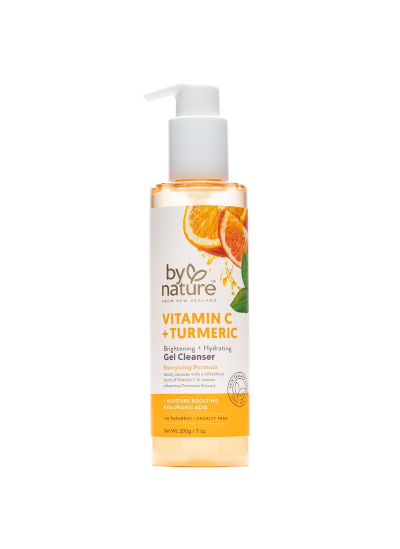 By Nature Brightening  Hydrating Gel Cleanser Facewash with Vitamin C  Turmeric  Gentle  Hydrating Cleanser