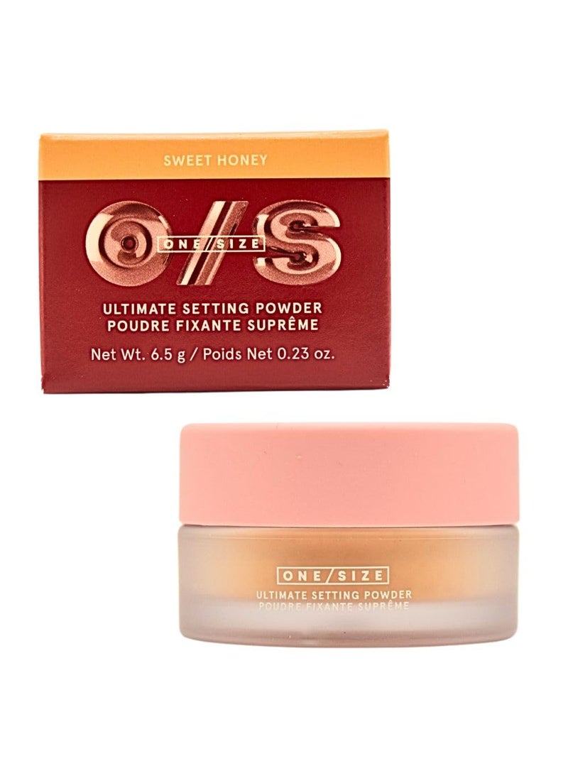 OneSize Mini Ultimate Loose Setting Powder  Sweet Honey medium to deep skin tones  023 oz  65 g
