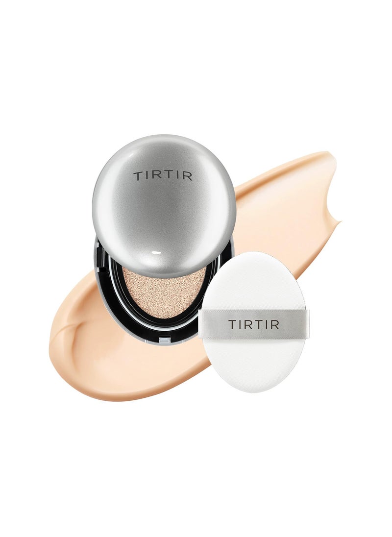Mini Size TIRTIR Aura Glow Silver Cushion  Korean Cushion Foundation 15C Fair Porcelain 015 Fl Oz