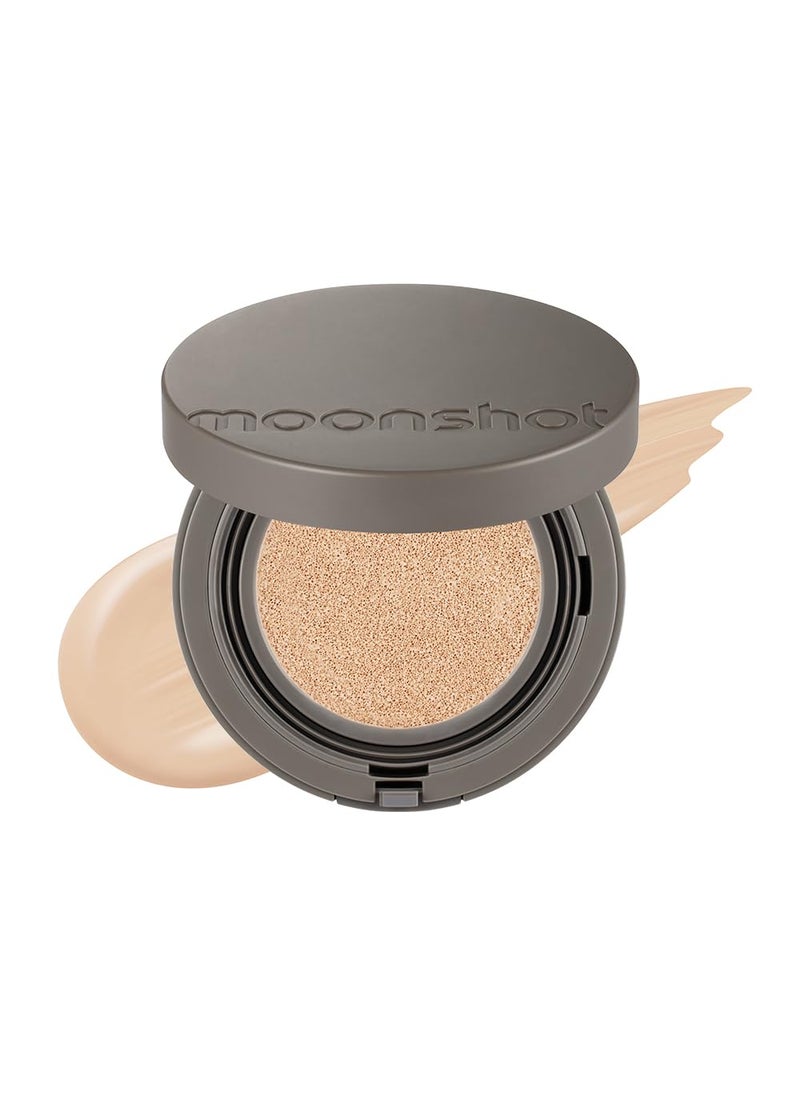 MOONSHOT KOREA Matte Fit Cushion Foundation Full Coverage Matte Finish Breathable Makeup for Face Long Lasting Lightweight KBEAUTY 21N Cosmic Vanilla Matte Fit Cushion