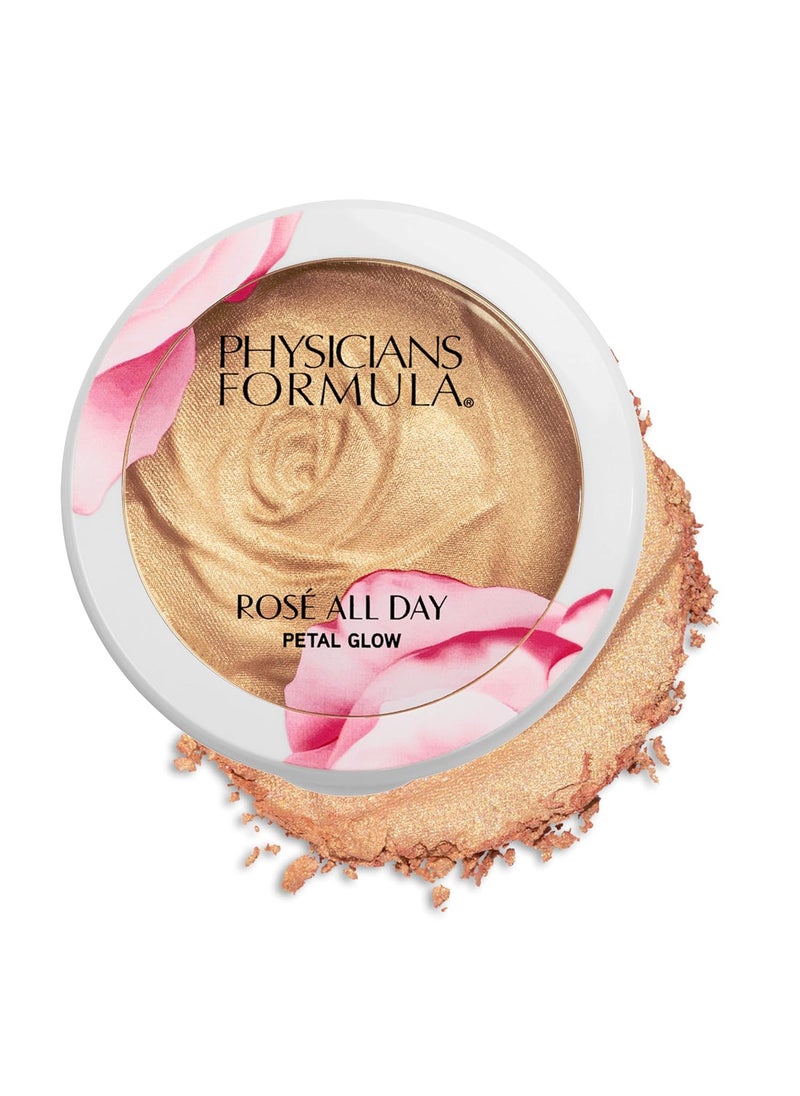 Physicians Formula Ros All Day Highlighter Blush Face Powder Shimmer Petal Glow Pink Freshly Picked Dermatologist Tested Clinicially Tested