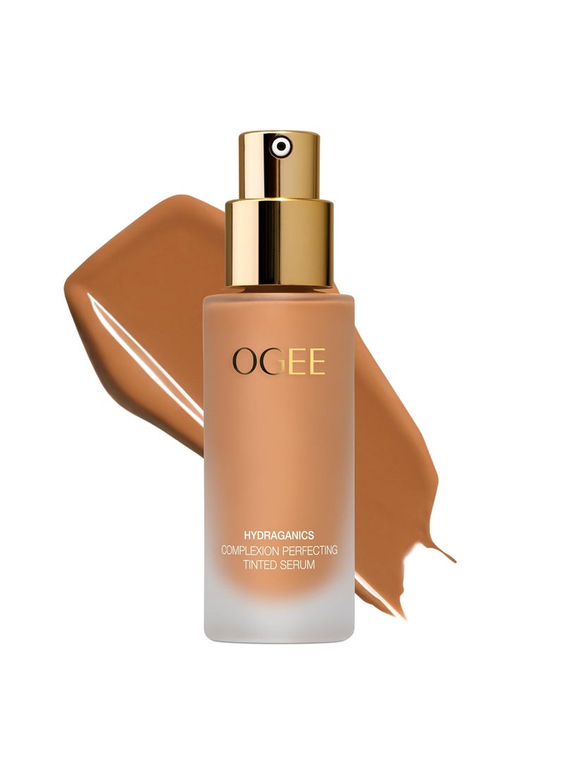 Ogee Complexion Perfecting Tinted Moisturizer For Face Maple 825W  Medium Deep Golden Bronze Undertones  Lightweight Tinted Serum with Vitamin C  Jojoba Oil  Certified Organic  Made in USA