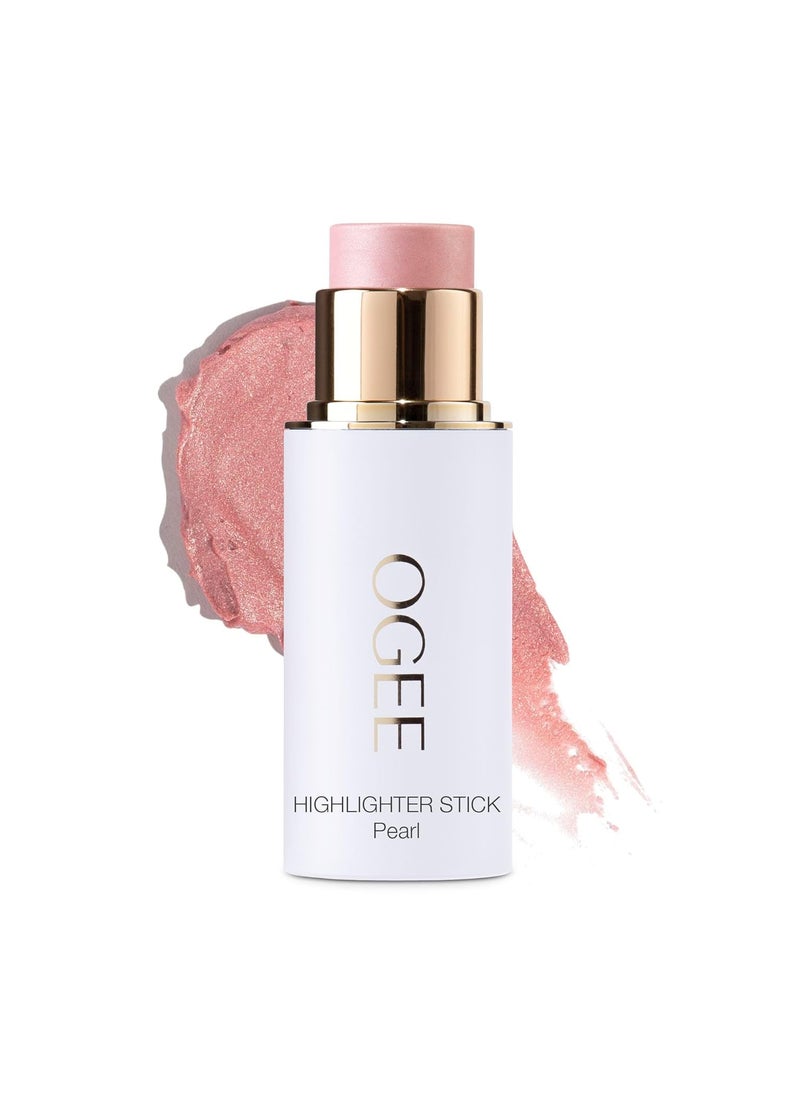 Ogee Sculpted Face Stick PEARL  PEARLESCENT PEONY SHIMMER Certified Organic Highlighter Makeup  MultiUse Glow Highlighter Stick