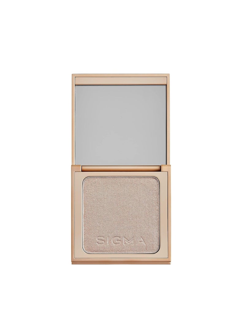 Sigma Beauty Highlighter Makeup  Illuminating Highlighting Powder for Face Sheer Glimmer Face Highlighter for Cheeks Cupids Bow  Brow Bone Sizzle Rosy Gold Metallic