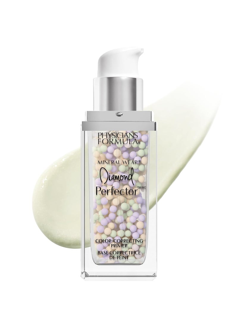 Physicians Formula Mineral Wear Diamond Perfector 3in1 GeltoSerum Formula with Diamond Dust Mineral Powder Corrects  Brightens Vegan Cruelty Free  TalcFree  Color Correcting Primer